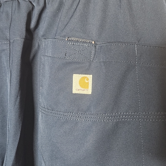 Carhartt Force C55106T Cargo Scrub Pants in Navy Blue, size Small Tall - Picture 4 of 6